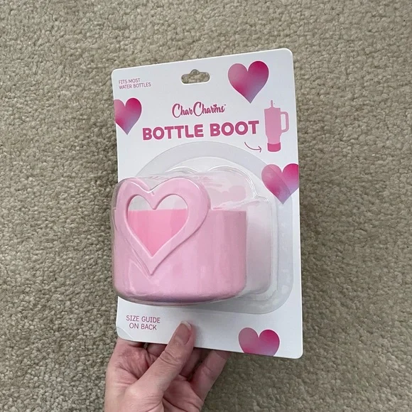 CharCharms Valentine’s Day Pink Heart Bottle Boot - Picture 7 of 15